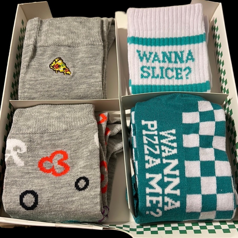 Pizza Socks (4 pair)